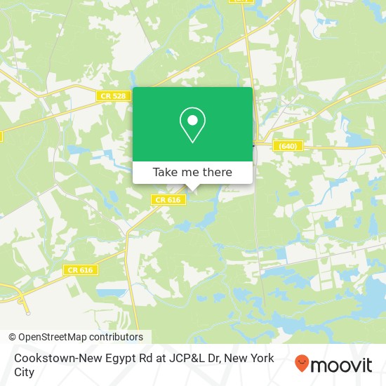 Cookstown-New Egypt Rd at JCP&L Dr map