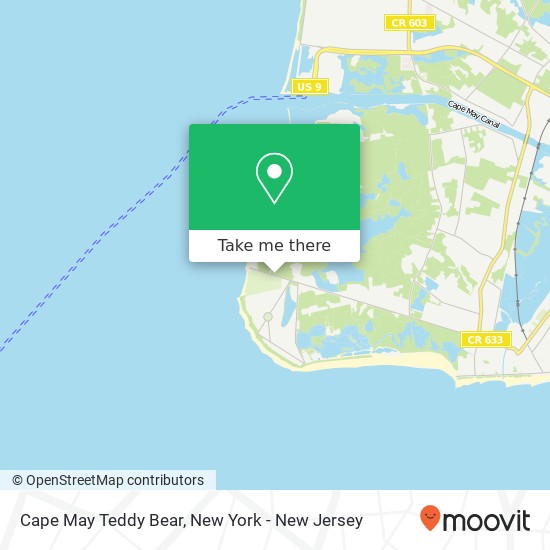 Cape May Teddy Bear, 735 Sunset Blvd map