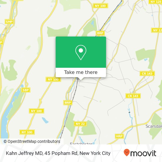 Mapa de Kahn Jeffrey MD, 45 Popham Rd
