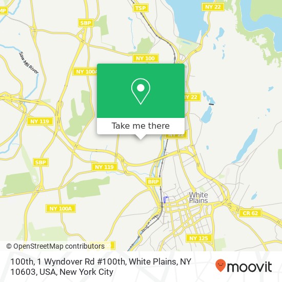 100th, 1 Wyndover Rd #100th, White Plains, NY 10603, USA map