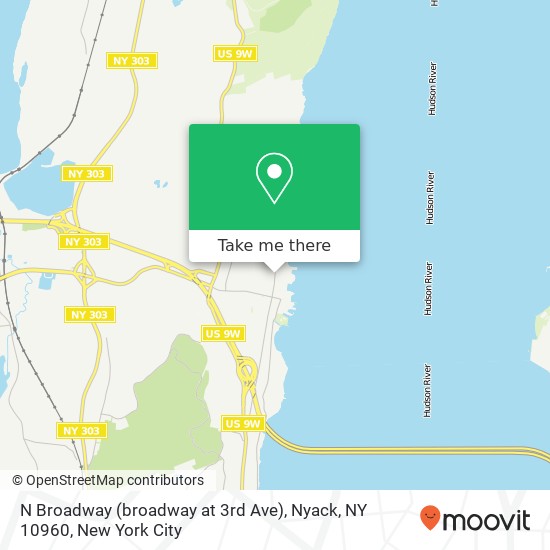 N Broadway (broadway at 3rd Ave), Nyack, NY 10960 map