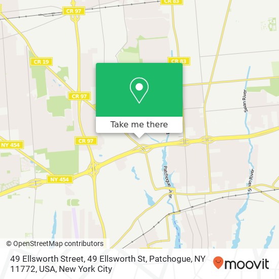 49 Ellsworth Street, 49 Ellsworth St, Patchogue, NY 11772, USA map