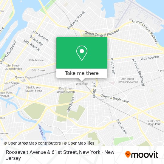Roosevelt Avenue & 61st Street map