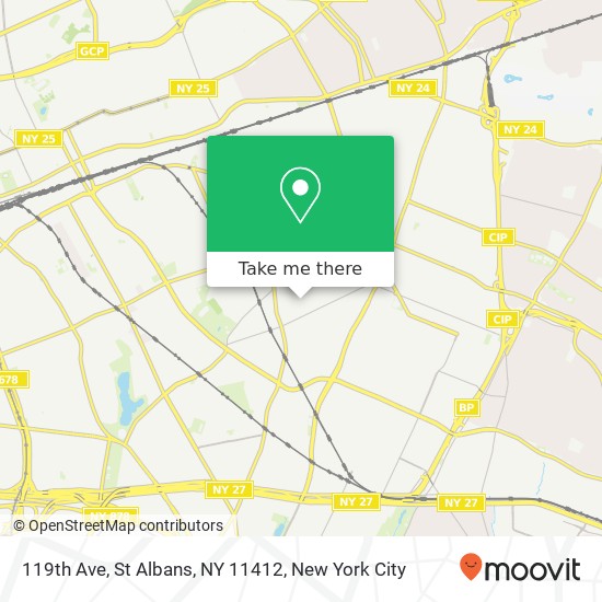 Mapa de 119th Ave, St Albans, NY 11412