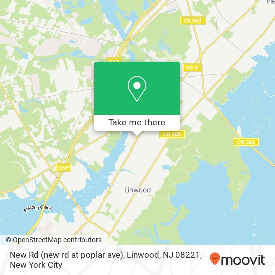 New Rd (new rd at poplar ave), Linwood, NJ 08221 map