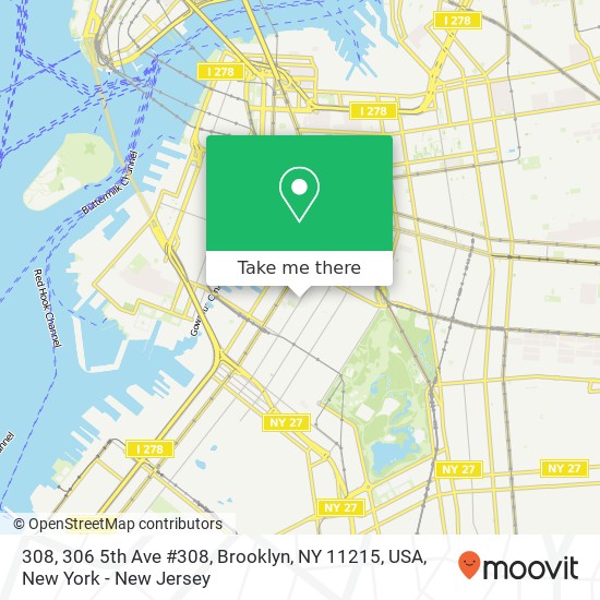 Mapa de 308, 306 5th Ave #308, Brooklyn, NY 11215, USA