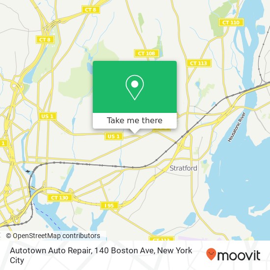 Mapa de Autotown Auto Repair, 140 Boston Ave