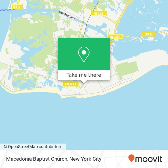 Mapa de Macedonia Baptist Church, 630 Lafayette St
