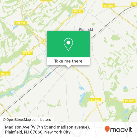 Madison Ave (W 7th St and madison avenue), Plainfield, NJ 07060 map