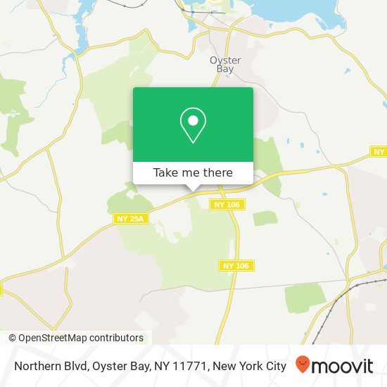 Mapa de Northern Blvd, Oyster Bay, NY 11771