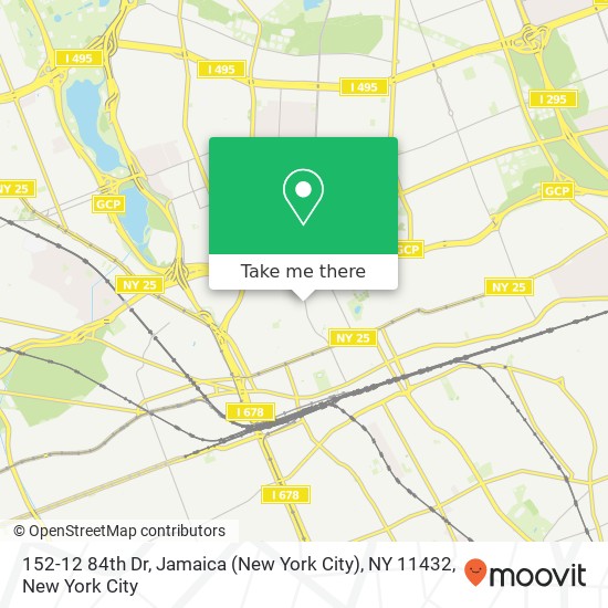 152-12 84th Dr, Jamaica (New York City), NY 11432 map