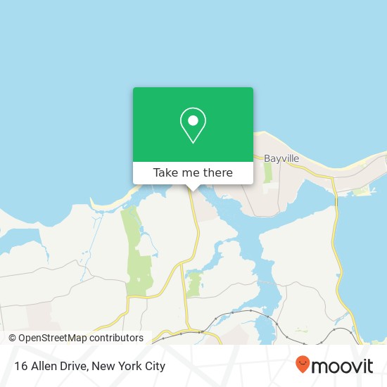 16 Allen Drive, 16 Allen Dr, Locust Valley, NY 11560, USA map