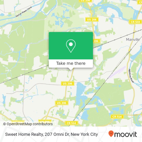 Mapa de Sweet Home Realty, 207 Omni Dr