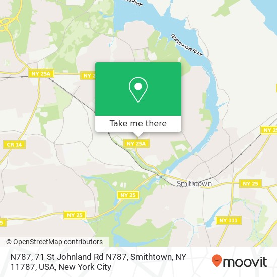 N787, 71 St Johnland Rd N787, Smithtown, NY 11787, USA map