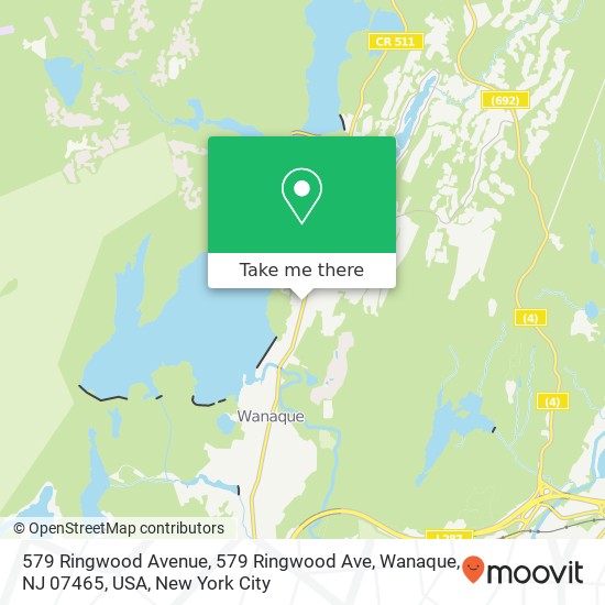 579 Ringwood Avenue, 579 Ringwood Ave, Wanaque, NJ 07465, USA map