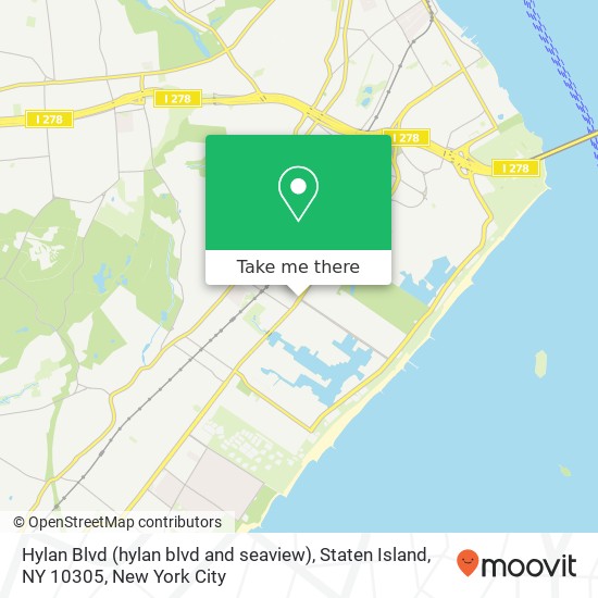 Hylan Blvd (hylan blvd and seaview), Staten Island, NY 10305 map