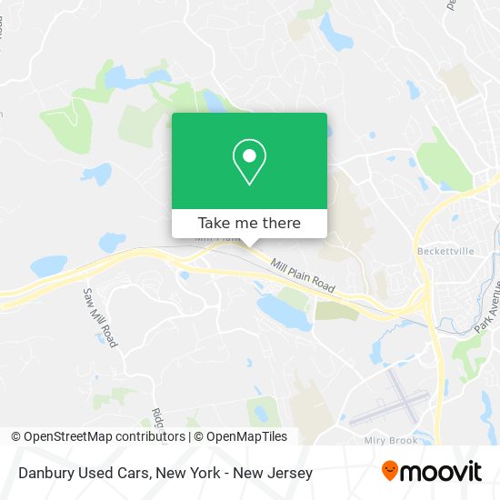 Danbury Used Cars map