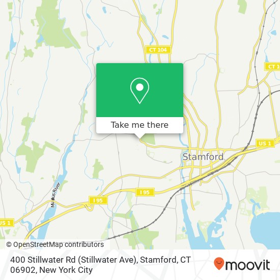 Mapa de 400 Stillwater Rd (Stillwater Ave), Stamford, CT 06902