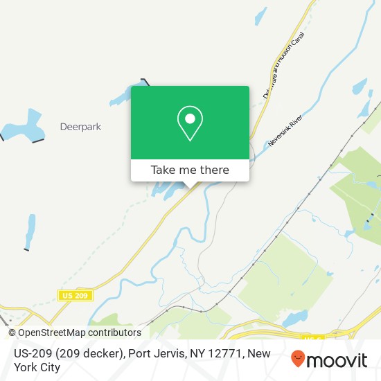 US-209 (209 decker), Port Jervis, NY 12771 map