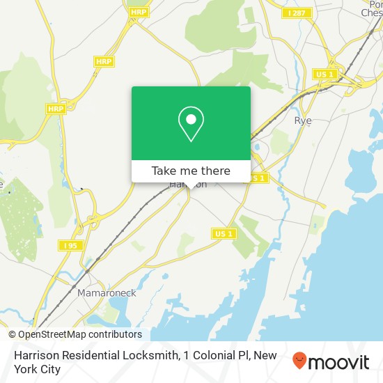 Harrison Residential Locksmith, 1 Colonial Pl map
