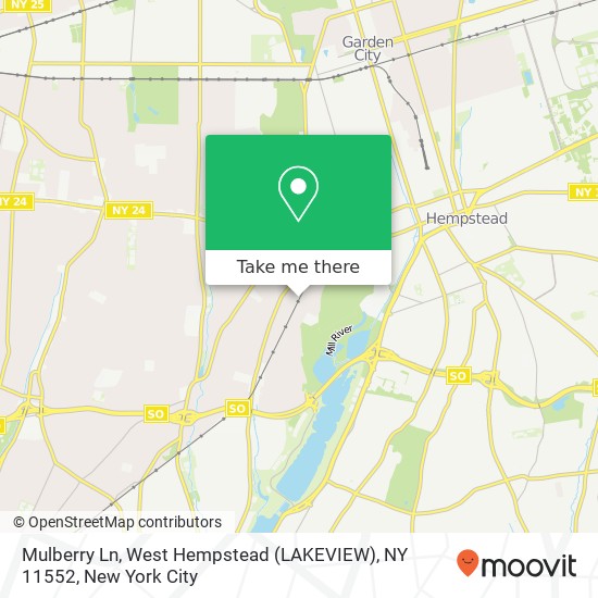 Mulberry Ln, West Hempstead (LAKEVIEW), NY 11552 map