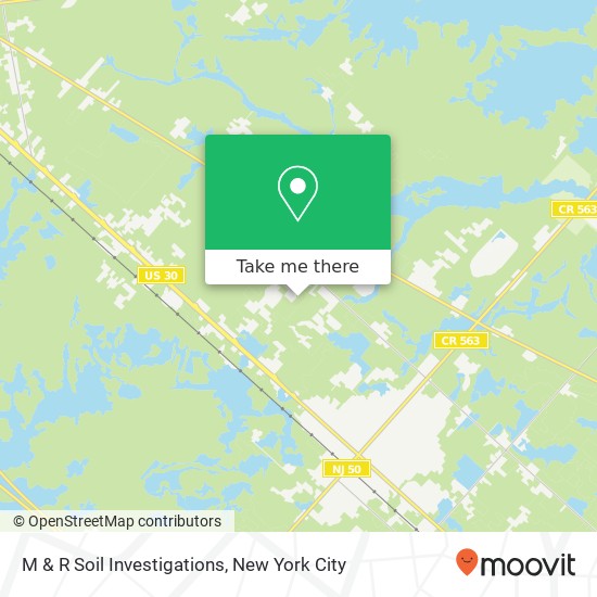 M & R Soil Investigations map
