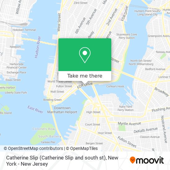 Mapa de Catherine Slip (Catherine Slip and south st)