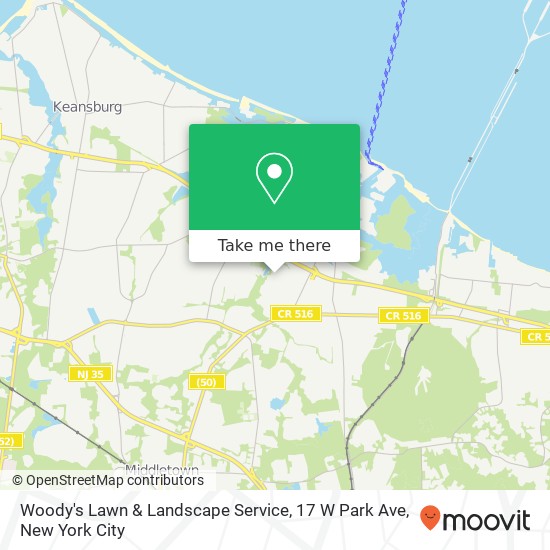 Woody's Lawn & Landscape Service, 17 W Park Ave map