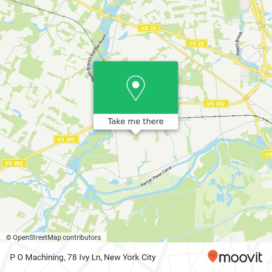 Mapa de P O Machining, 78 Ivy Ln