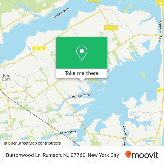 Buttonwood Ln, Rumson, NJ 07760 map