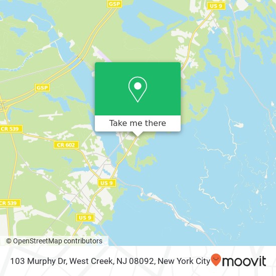 103 Murphy Dr, West Creek, NJ 08092 map