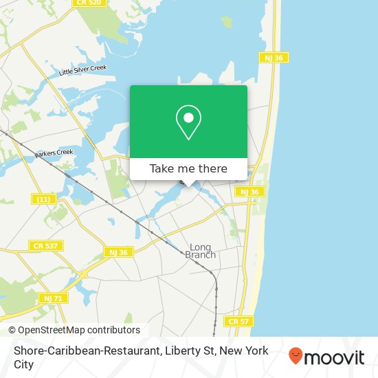 Shore-Caribbean-Restaurant, Liberty St map