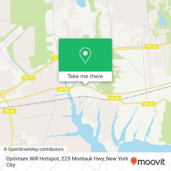Optimum Wifi Hotspot, 225 Montauk Hwy map