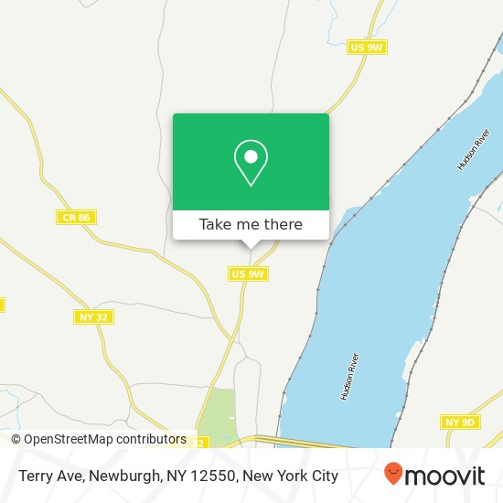 Terry Ave, Newburgh, NY 12550 map