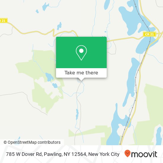 Mapa de 785 W Dover Rd, Pawling, NY 12564