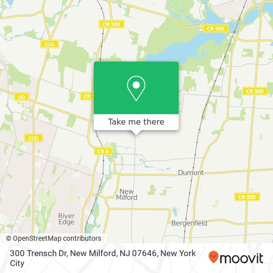 300 Trensch Dr, New Milford, NJ 07646 map