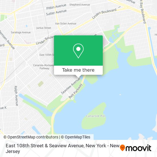 East 108th Street & Seaview Avenue map