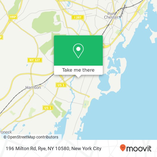 196 Milton Rd, Rye, NY 10580 map