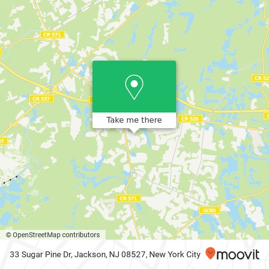 33 Sugar Pine Dr, Jackson, NJ 08527 map