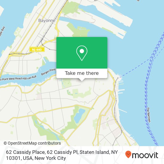 62 Cassidy Place, 62 Cassidy Pl, Staten Island, NY 10301, USA map