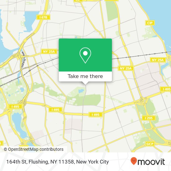 Mapa de 164th St, Flushing, NY 11358