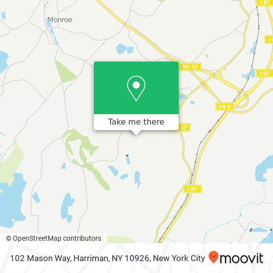 102 Mason Way, Harriman, NY 10926 map