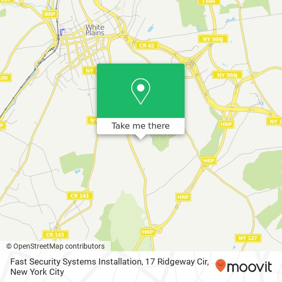 Mapa de Fast Security Systems Installation, 17 Ridgeway Cir