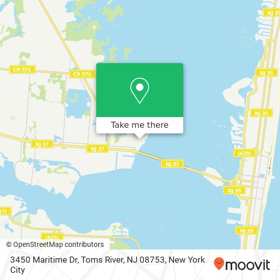 3450 Maritime Dr, Toms River, NJ 08753 map