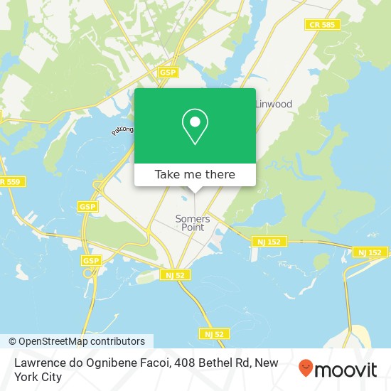 Lawrence do Ognibene Facoi, 408 Bethel Rd map