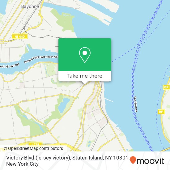 Victory Blvd (jersey victory), Staten Island, NY 10301 map