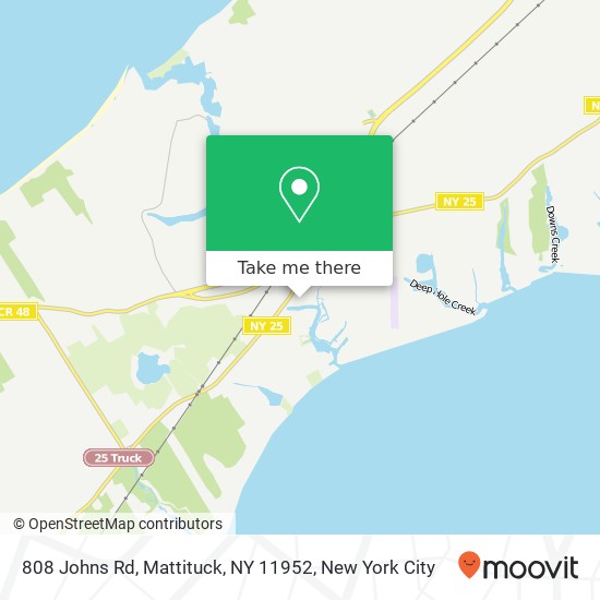 Mapa de 808 Johns Rd, Mattituck, NY 11952