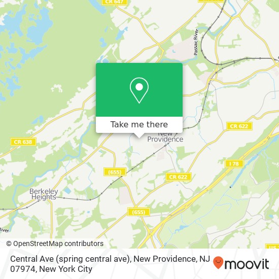 Central Ave (spring central ave), New Providence, NJ 07974 map