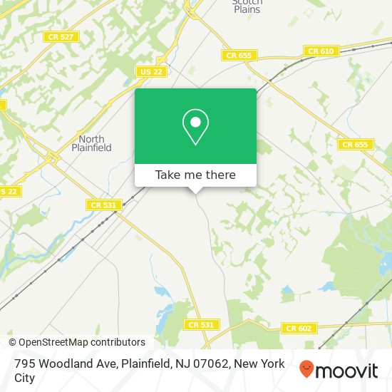 795 Woodland Ave, Plainfield, NJ 07062 map