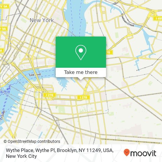 Wythe Place, Wythe Pl, Brooklyn, NY 11249, USA map